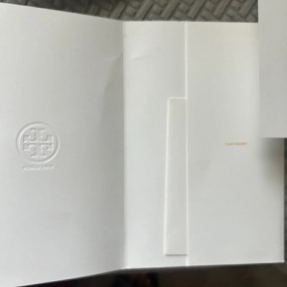 TORY BURCH 5 Receipt holder Envelopes with 10 small Thank You notes